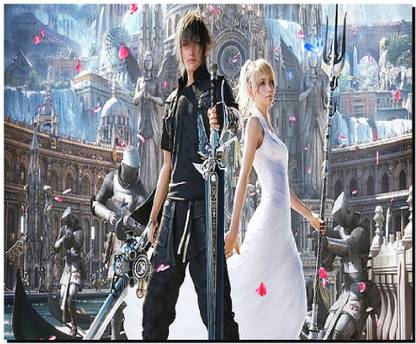 SKY DOT final fantasy xv video games noctis upscaled Non Slip Base Mousepad