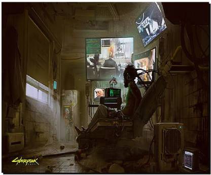 SKY DOT cyberpunk cyberpunk 2077 cyborg video games (2) Non Slip Base Mousepad