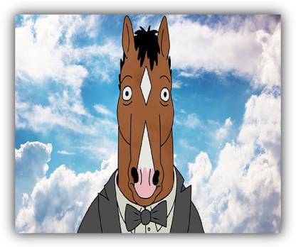 SKY DOT bojack horseman cartoon Non Slip Base Mousepad