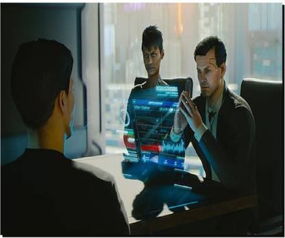 SKY DOT cyberpunk 2077 video game art cd projekt red hud Non Slip Base Mousepad