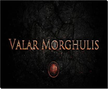 SKY DOT game of thrones valar morghulis valar dohaeris quote Mousepad