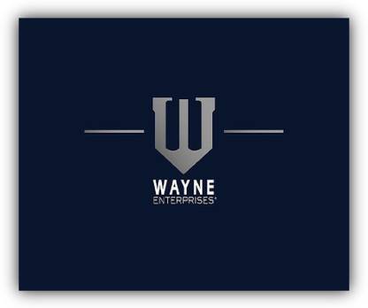 SKY DOT wayne enterprises logo batman dc Non Slip Base Mousepad