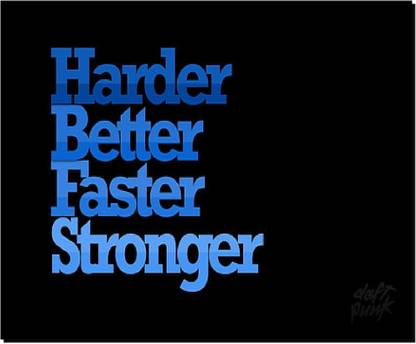 SKY DOT daft punk typography black background quote Mousepad
