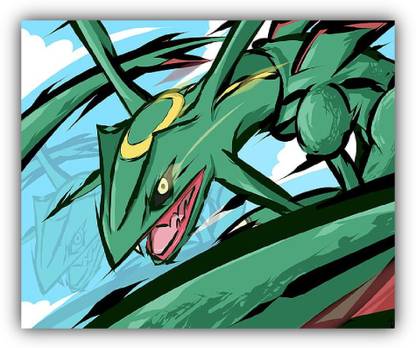 SKY DOT pokemon rayquaza Non Slip Base Mousepad