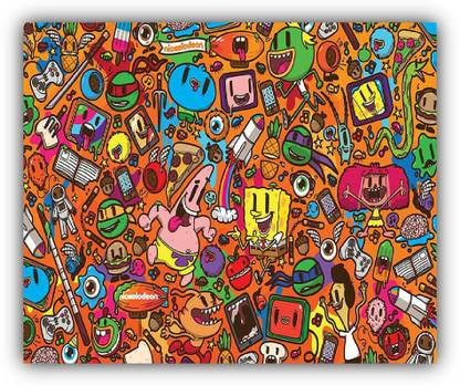 SKY DOT patrick star nickelodeon spongebob squarepants caricature cartoons colorful Mousepad