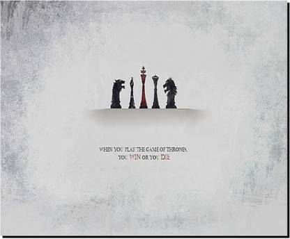 SKY DOT game of thrones book quotes chess quote Non Slip Base Mousepad