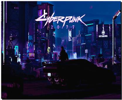 SKY DOT cyberpunk 2077 retrowave car city Mousepad