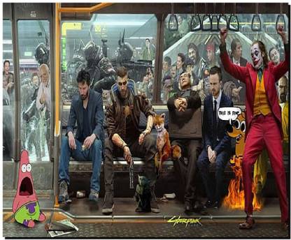 SKY DOT cyberpunk 2077 cd projekt red video game art cyberpunk photoshop Mousepad