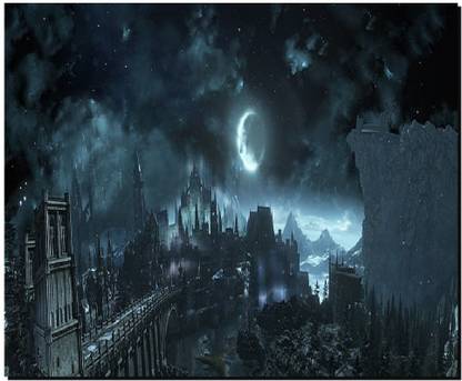 SKY DOT dark souls iii dark souls castle dark fantasy Non Slip Base Mousepad
