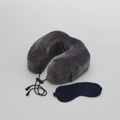Wakefit Soft Polyester Travel Neck Pillow & Eye Shade