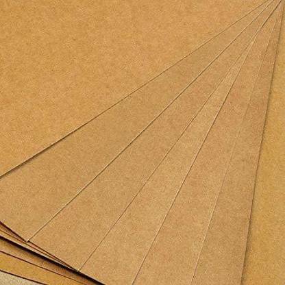 Haimac 300 GSM Premium A4 Kraft/Craft Paper Craft Liner Sheet for DIY Craft (Brown Color) Phato Sheet - Pack of 100 Non Rule a4 300 gsm Coloured Paper