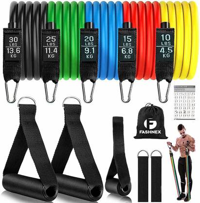 SPINFLUE Resistance Bands 11pcs Set Tubes for Fitness Home Gym Exercise Workout Resistance Resistance Tube