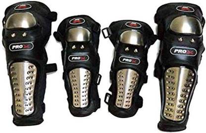 ACCESSOREEZ Knee Guard, Elbow Guard Free Black, Steel