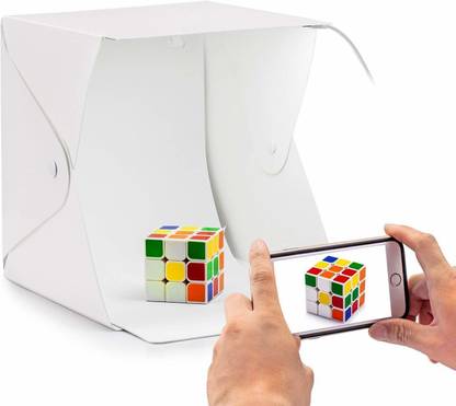Hiffin HF® Foldable Lightbox 23 cm Portable Light Room Photo Studio Photography Backdrop Mini Cube Box Lighting Tent Kit 22.6 * 23 * 24cm Square Softbox