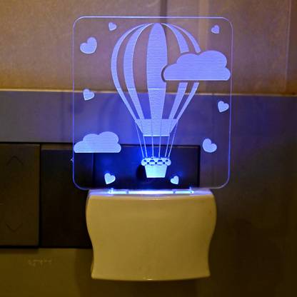 1st Time 3D Illusion Air Ballon In Clouds LED Night Lamp Night Lamp