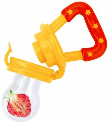 Greenbell Silicone Food and Fruit Nibbler For Kids ( Yellow ) Feeder