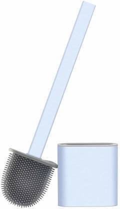 Silicon Revolutionary Silicone Flex Toilet Brush with Holder (Pack of1) with Holder