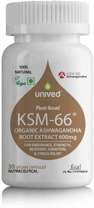 Unived KSM-66 Ashwagandha | Full Spectrum Root Extract Standardized to 5% Withanolides
