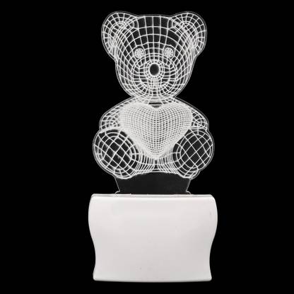 1st Time Teddy Bear 3D Illusion LED Night Lamp Night Lamp