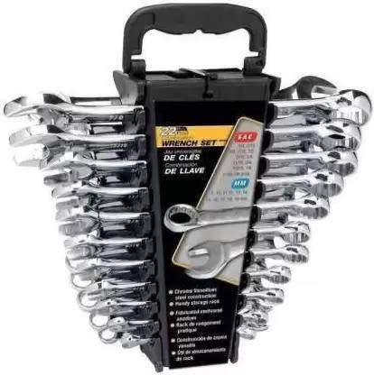 Ashma High Quality 12 pc combination wrench set Double Sided Combination Wrench