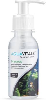 AquaVitals MACROS (N.P.K Solution)-Aquarium Plant Nutrient Supplement Aquatic Plant Fertilizer