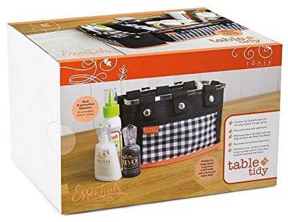 Tonic Studios Table Tidy Double Pocket Caddy, 13.0 X 12.5 X 12.5 Cm, Multi-Colour