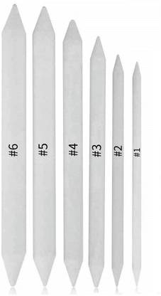 Definite White Paper Blending Stump and Tortillion for Student Artists Sketching Drawing Shading Art Pastel & Charcoal - Set of 6