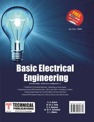 Basic Electrical Engineering for SPPU 19 Course (FE - I/II - Common - 103004)