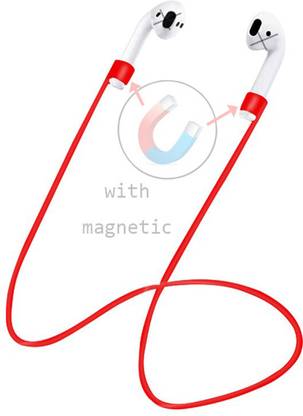 CellFAther Speaker Case Cover for Magnetic Adsorption Sport Silicone Anti-Lost Earphone Strap for Apple AirPods