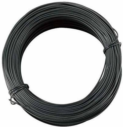 Jaravik PVC Coated Cloth Drying Black Wire Black (Length: 20 m, Diameter: 2 mm) Plastic Clothesline
