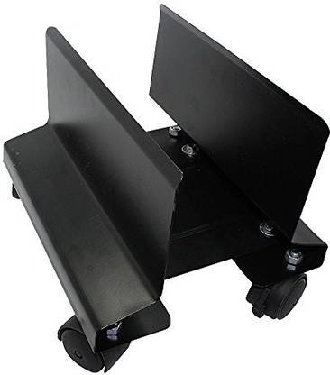GALAXY ENTERPRISE Galaxy Heavy Duty Metal Black CPU Stand/CPU Trolley with Castor CPU Holder