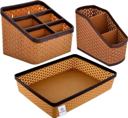 Heart Home 5 Compartments Plastic Pen Pencil Holder