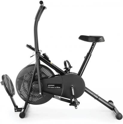 Adonai Uprighte Air Bike with Twister Moving/Fix for Full Body Workout Upright Stationary Exercise Bike