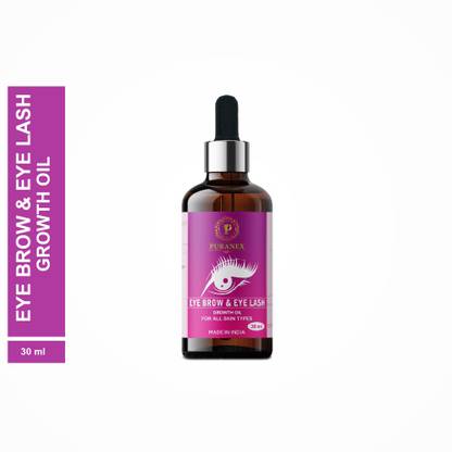 puranex 100% Pure Eyebrow & Eyelashes Growth Oil-Enriched with Natural Ingredients -30ml (PACK OF 1) 30ml 30 ml