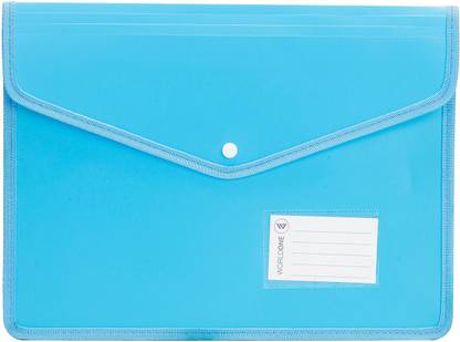 World One Polypropylene Button Folder