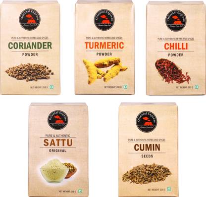 oriental express 200 gm Turmeric + Chilli + Cumin + Coriander & Sattu Combo