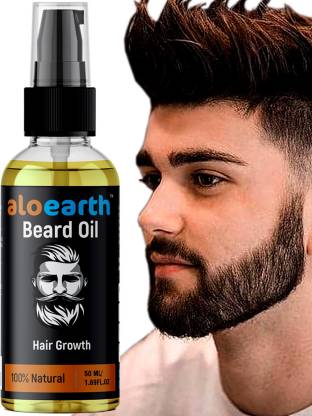 Aloearth Advanced Beard Growth Oil For Men (SLS & Parabean Free) Hair Oil (50 ml) Hair Oil