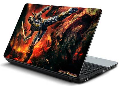 Psycho Art Scorpion Mortal Kombat Vinyl Laptop Decal 15.6
