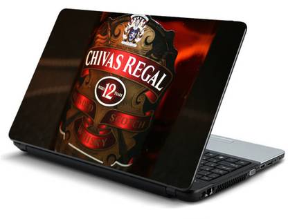 Advik Arts chivas regal whiskey bottle Laptop Skin Sticker Laminated Vinyl Laptop Skin Compatible for 15.6 inch