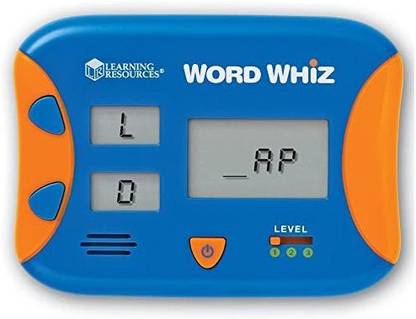 Learning Resources Word Whiz Electronic Flash Card, Handheld Word Games, Word Building Game For Kids, Electronic Games, Ages 5+