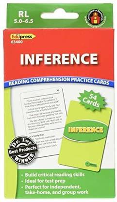 Edupress Reading Comprehension Practice Cards, Inference, Level (Ep63400)