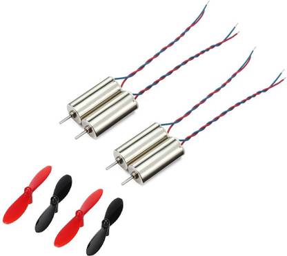 INVENTO 4Pcs DC 3.7V 720 7x20mm Micro Coreless Motor With 4Pcs 55mm Propeller High Speed Mini Drones Quadcopter