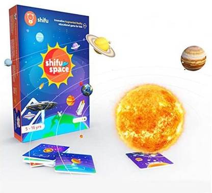 SHIFU Space - 60 Space Objects In 4D - Augmented Reality Educational Game (Gift For Kids - Boys & Girls Age 5-10 Years - Fun