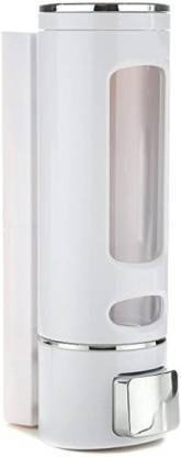 PRR Collection PRR Multi Purpose Wall Mounted Liquid Soap/Shampoo/Hand Wash/Lotion/Conditioner/Sanitizer/Gel Dispenser for Home, Office Bathroom & Kitchen Sink(350 ml, ABS, White Color) (Pack of 1) 350 ml Liquid, Gel, Lotion, Foam, Conditioner, Soap, Shampoo, Sanitizer Stand Dispenser (White) 350 L Liquid, Conditioner, Gel, Soap, Shampoo Dispenser