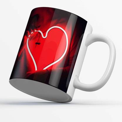 NDCOM Light Heart Unsplash Printed tea Cup Ceramic Coffee Mug