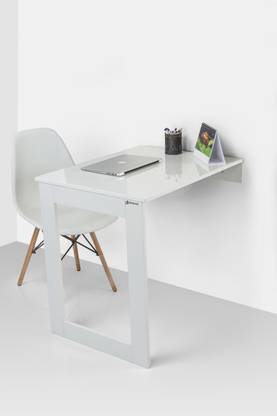 Invisible Bed Contemporary Wall Mounted Study Table/Laptop Table / 2 Seater Dining Table/Work Table/Multipurpose Table Engineered Wood Study Table