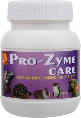 Pet Care International Pro-Zyme Care || Probiotics with Digestive Enzymes for Healthy Digestive System || Designed for Reptiles, Hamster, Marmoset, Iguana, Geko, Dwarf, Gerbil || 100grm Pet Health Supplements