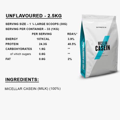 Myprotein Micellar Casein, Unflavoured Casein Protein