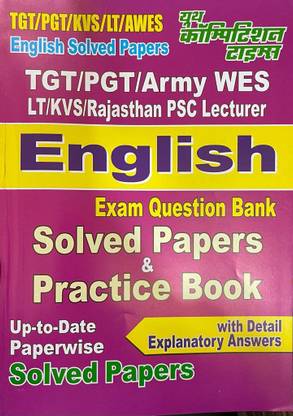 Tgt/pgt/kvs/army Wes / Rajasthan Psc Lecturer English (Solved And Practice Book)