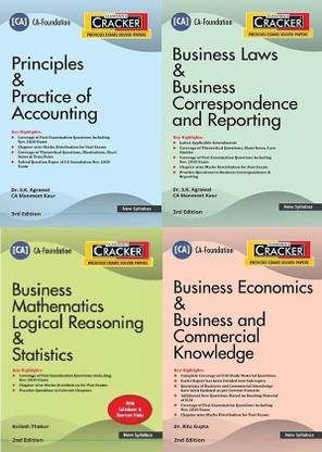 CA Foundation Cracker Combo All Subjects New Syllabus By Kailash Thakur, Manmeet Kaur ,Dr. S.K. Agrawal, Ritu Gupta Applicable For May 2021 Exam